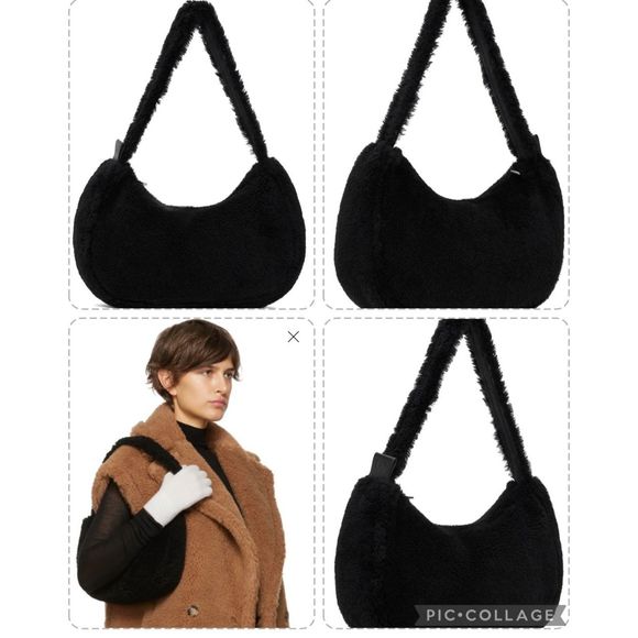 BNWT Yves Salomon Genuine Shearling Shoulder Bag PRICE FIRM NO DISCOUNTS! - Picture 3 of 15